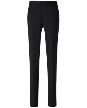 Pt Pantaloni Wool Trousers - Black