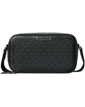 Michael Kors Patterned Shoulder Bag - Black