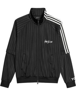 Y-3 Logo Striped Casual Jacket - Black