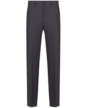 Dior Homme Button Detailed Straight-Leg Trousers - Blue