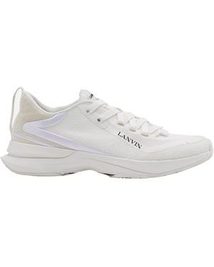 Lanvin L-I Mesh Trainers - White