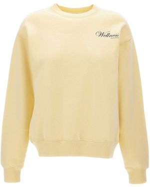 Sporty & Rich Avenue Wellness Crewneck Sweatshirt - Natural