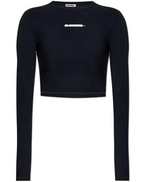 Jil Sander Cropped Swim Top - Blue