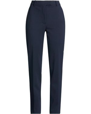 Max Mara Solid Stretch Slim Pants - Blue