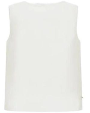 Herno Straight Hem Sleeveless Top - White