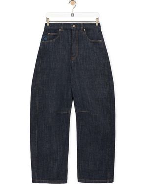 Loewe Anagram Barrel Jeans - Blue