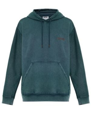 Moschino Long-Sleeve Hooded Sweatshirt - Green