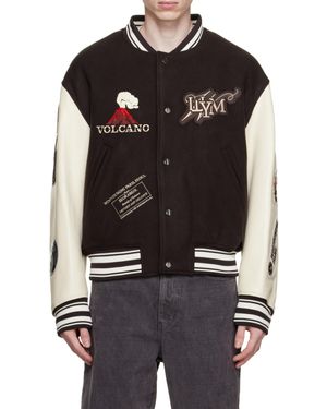 WOOYOUNGMI Patch-Detail Bomber Jacket - Black