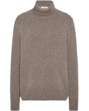 The Row Plira Turtleneck Jumper - Brown