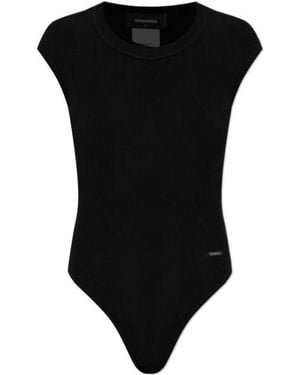 DSquared² Short-Sleeved Bodysuit - Black
