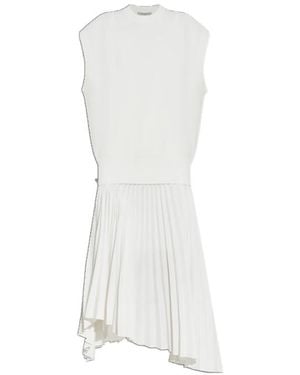 AllSaints Pleated Midi Dress - White