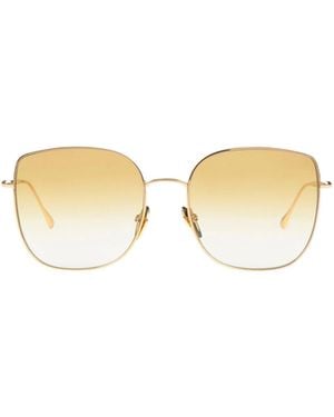 Isabel Marant Metal Rectangular Frame Sunglasses - Metallic