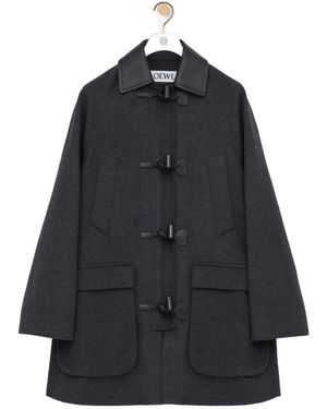 Loewe Manteau En Laine Et Cachemire - Blue