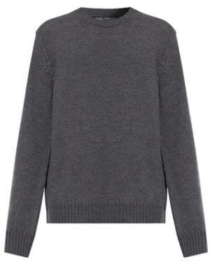 Dolce & Gabbana Crew Neck Long-Sleeved Sweater - Gray