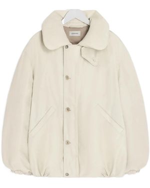 Lemaire Bubble-Collar Puffer Jacket - Natural