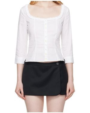 Sandy Liang Simona Shirt - White