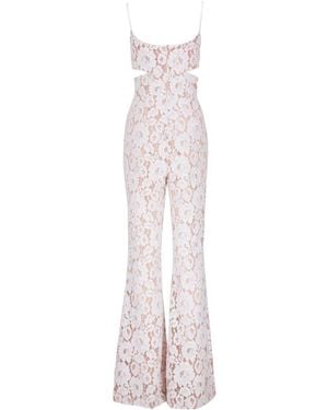 Michael Kors Lace Detail Jumpsuit - White
