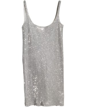 Gucci Crystal-Embellished Dress - Grey