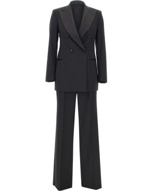 Tagliatore Eleniaad Double-Breasted Suit - Black