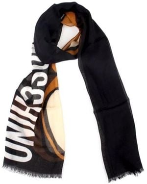 Moschino Teddy Bear Printed Scarf - Blue