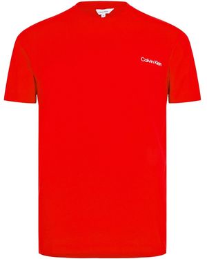 Calvin Klein Fashionable Casual Crew Neck T-Shirt - Red