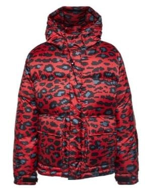 Undercover Printed Down Jacket - Red