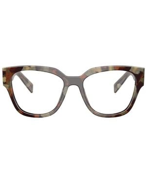 Prada Eyewear Square Frame Glasses - White
