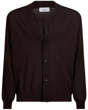 Lardini V-Neck Cardigan - Black