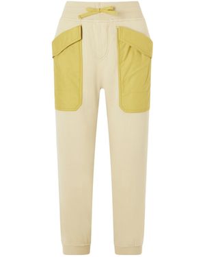 Isabel Marant Rose Cotton-Jersey Track Trousers - Yellow