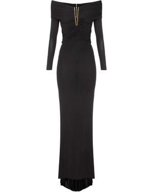 Elisabetta Franchi Carpet Dress - Black
