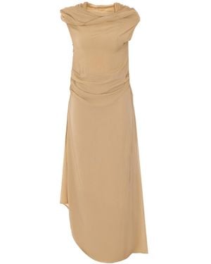 Aniye By Lovely Bey Asymmetric Gown - Natural