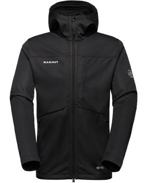 Mammut Hooded Zip-Up Jacket - Black