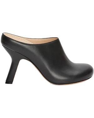 Loewe Round-Toe Heeled Clogs - Black