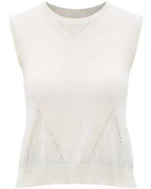 Ann Demeulemeester Roka Sleeveless Top - White