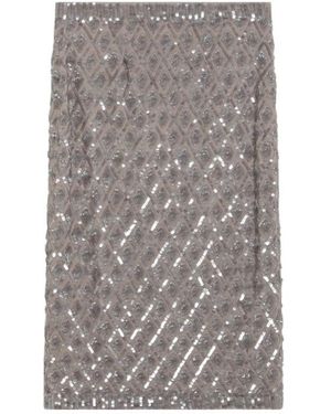 P.A.R.O.S.H. Sequined Skirt - Grey