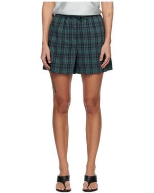 Rohe Plaid Shorts - Blue