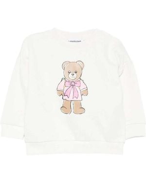 Moschino Teddy Bear Print Sweatshirt - White