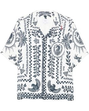 Rhude Graphic Printed Shirt - White