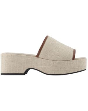 CAREL PARIS Carel Adri Platform Flat Mules - White