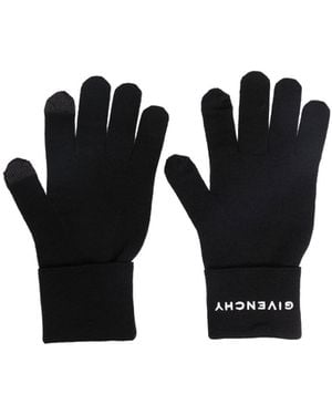 Givenchy 4G Wool Knit Gloves - Black