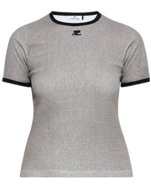 Courreges Short-Sleeved T-Shirt - Grey