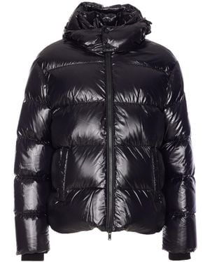 Moose Knuckles Removable-Hood Puffer Jacket - Black