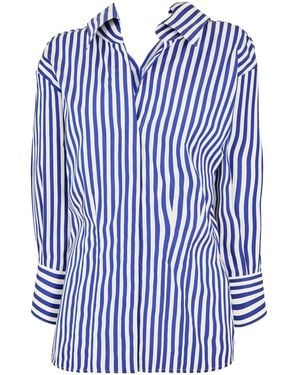 Givenchy Cardigan-Style Long Sleeve Shirtirt - Blue