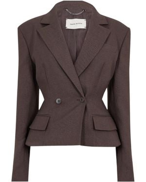 Magda Butrym Casual And Minimalist Blazer - Brown