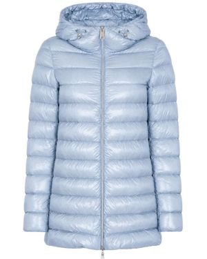 Herno Drawstring Hooded Puffer Jacket - Blue