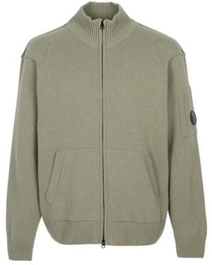 C.P. Company Zip-Up Cardigan - Green