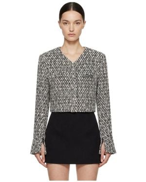 Marissa Chiara V-Neck Casual Jacket - Grey