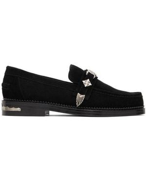 Toga Virilis Buckle Strapped Loafers - Black