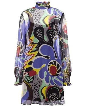 Moschino Long-Sleeved Dress - Blue