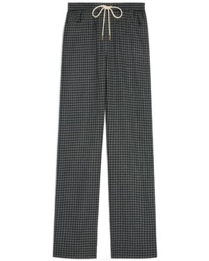 Celine Wool Straight-Leg Jogging Trousers - Grey